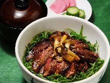 Steak rice bowl