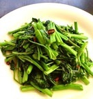 Stir-fried water spinach