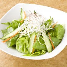 Salad seasoned with sesame oil and salt