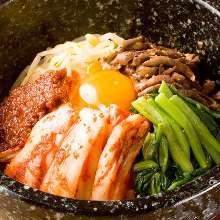 Stone grilled bibimbap