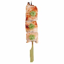 Chicken tenderloin skewer with wasabi