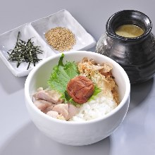 Ochazuke with dashi soup