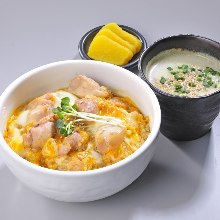 "Oyako" chicken and egg rice bowl