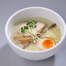 White chicken broth ramen