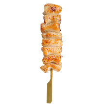 Chicken skin skewer