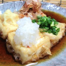 Deep-fried tofu in broth