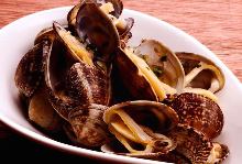 Manila clams steamed in white wine