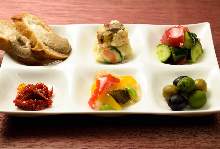 Assorted appetizers