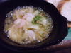 Garlic simmered in oil