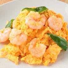 Stir-fried shrimp and egg