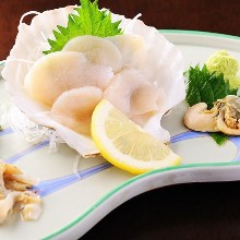 Scallop sashimi