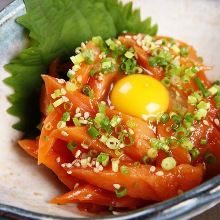 Salmon sashimi