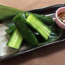 Cucumber with moromi miso