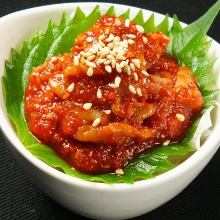 Chanja (Korean spicy marinated cod innards)