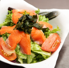 Fatty salmon salad