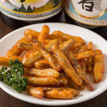 Fried burdock sticks