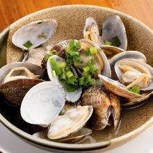 Manila clams steamed with sake