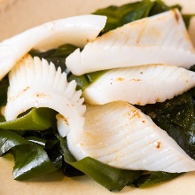 Grilled squid with butter