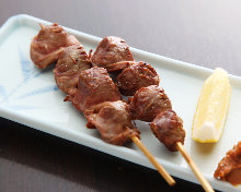 Grilled gizzard skewer