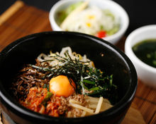 Stone grilled bibimbap