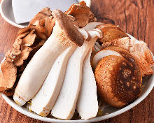 Assorted grilled mushrooms