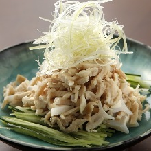 Chicken skin with ponzu