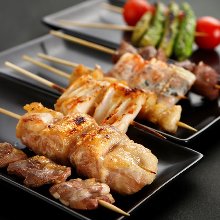 Assorted grilled skewers, 5 kinds