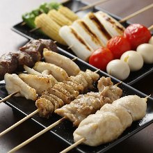 Assorted grilled skewers, 5 kinds