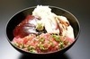 Edomae Donburi (Rice with Soy Sauce Marinated Tuna/Tuna Spine Meat/ Conger Eel Donburi)