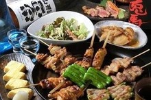 Assorted grilled skewers