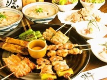 Assorted grilled skewers