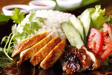 Chicken rice (seasoned with ketchup)