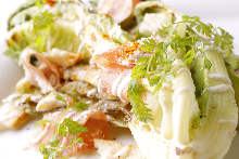 Caesar salad with prosciutto