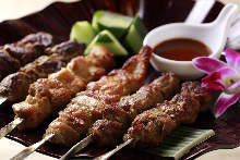 Assorted grilled skewers, 3 kinds