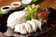 Chicken rice (seasoned with ketchup)