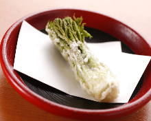 Japanese angelica-tree sprout tempura