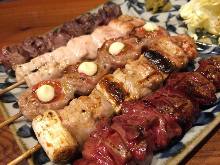 Assorted grilled skewers, 5 kinds