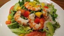 Shrimp and avocado salad