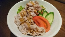 Kurobuta pork shabu-shabu salad