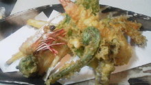 Assorted shrimp and seasonal vegetable tempura