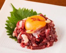 Horse meat tartare