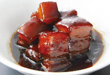 Simmered pork belly