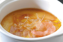 Seafood chawanmushi (steamed egg custard)