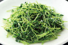 Stir-fried pea shoots