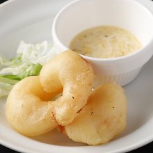 Stir-fried shrimp with mayonnaise