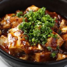 Spicy tofu and ground meat