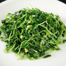 Stir-fried pea shoots