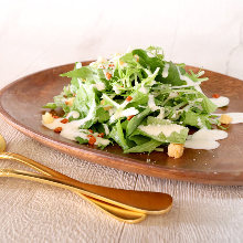 Caesar salad with romaine lettuce