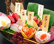 Assorted sashimi