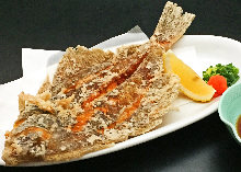 Fried flounder